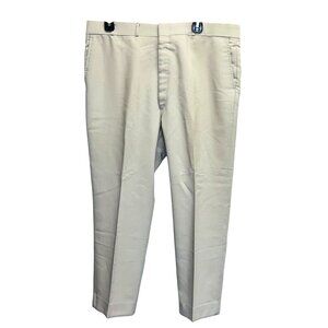 Mens Beige Higgins Trousers Made In USA Classic Fit Size 36